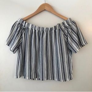 Top shop off shoulder top